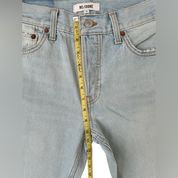 RE/DONE Easy Straight Crop Acqua Light Blue Denim Jeans Women Size 25 $315 MSRP - Picture 10 of 17